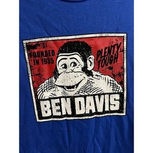 Ben Davis Shirt Men's Small Royal Blue Vintage Gorilla Logo Short Sleeve T-Shirt
